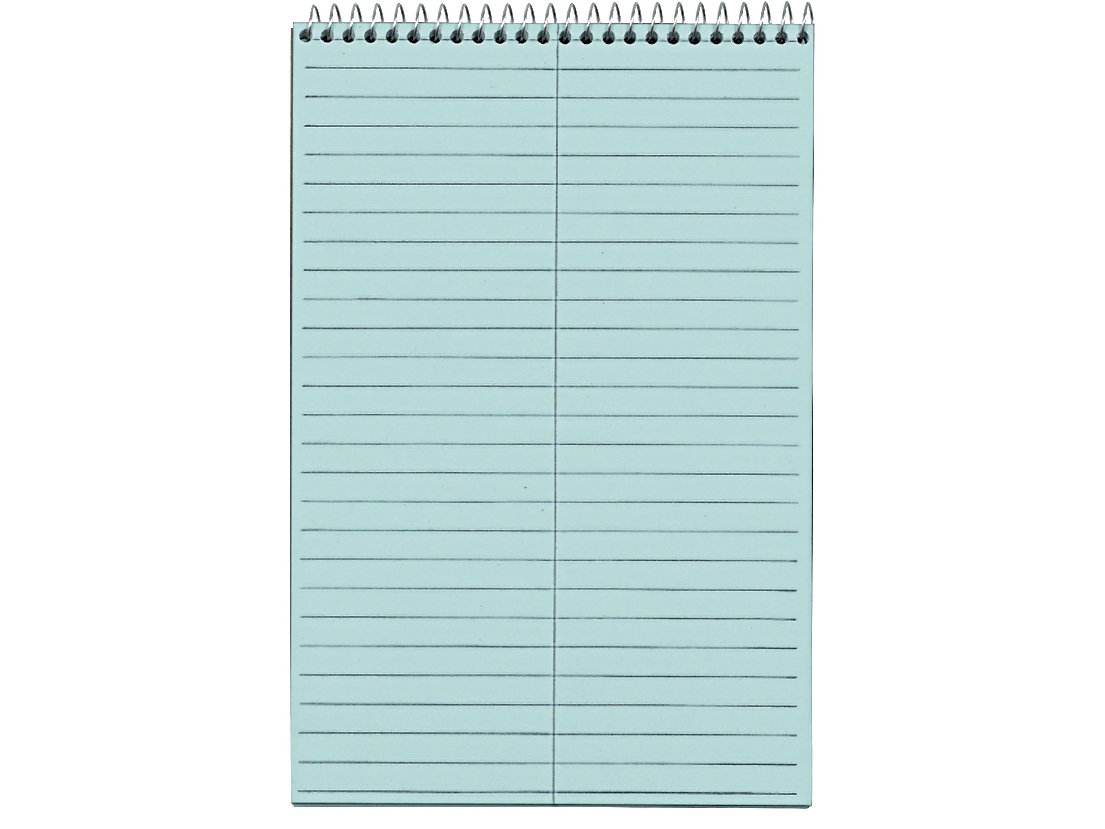 TOPS Prism Steno Pads, 6" x 9", Gregg, Blue, 80 Sheets/Pad, 4 Pads/Pack (TOP 80284)
