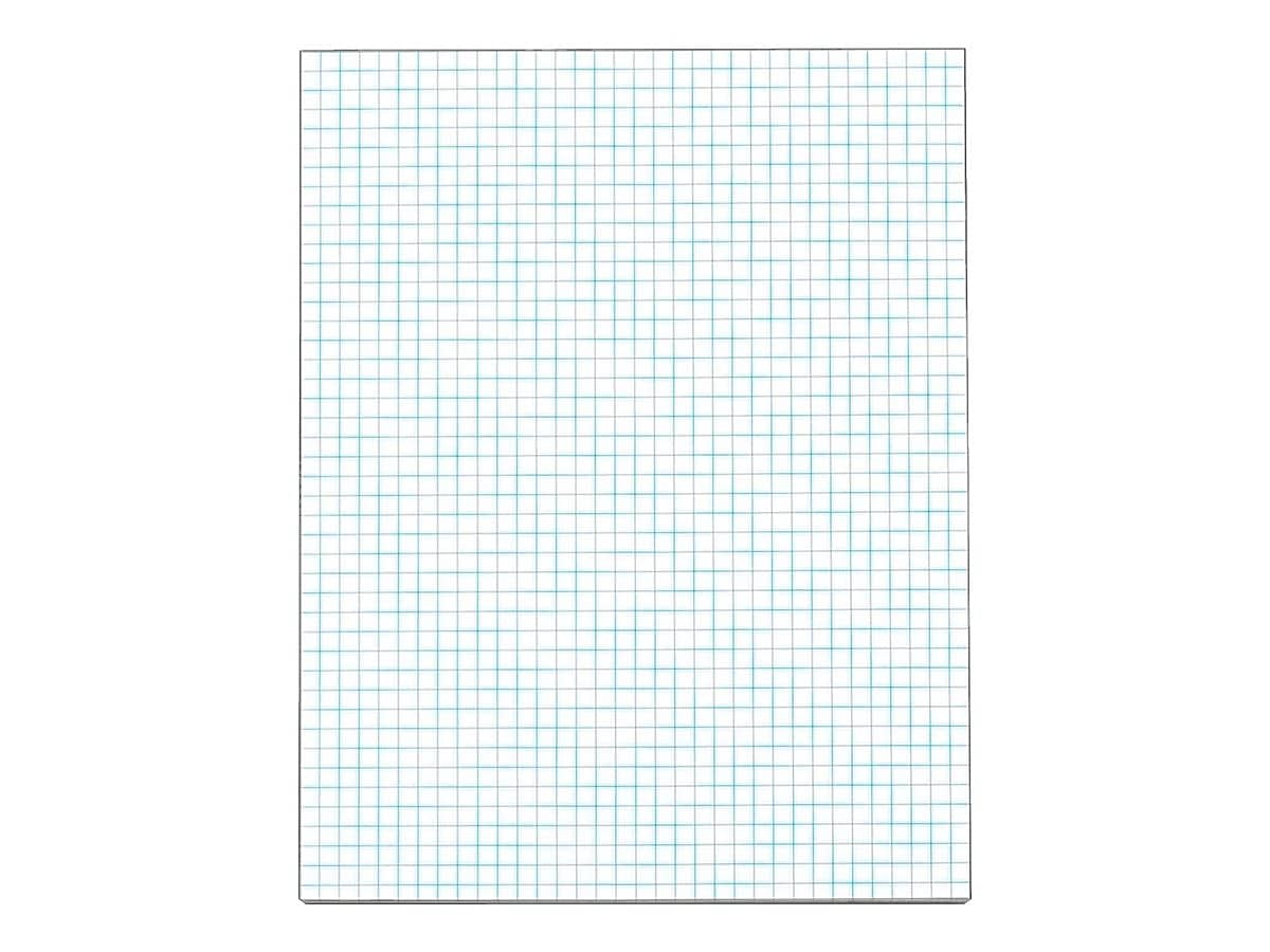 TOPS Graph Pad, 8.5" x 11", Graph, White, 50 Sheets/Pad (TOP 33041)