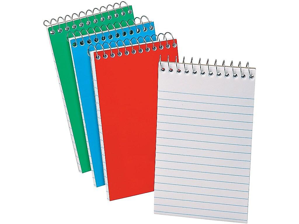 Ampad Memo Pads, 3" x 5", Narrow, Assorted, 60 Sheets/Pad, 3 Pads/Pack (OXF 45-093)