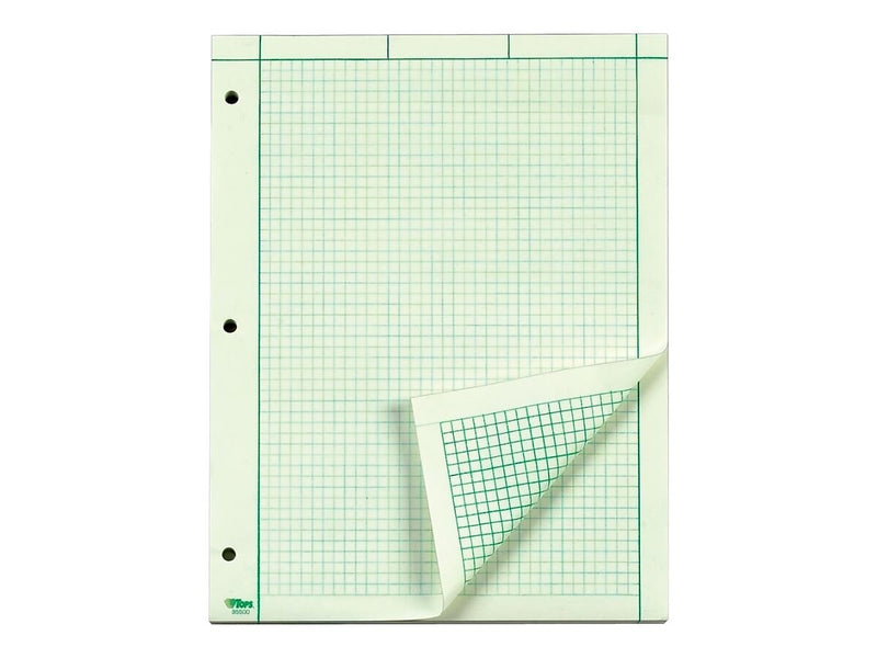 TOPS Notepad, 8.5" x 11", Quad, Green, 200 Sheets/Pad (TOP 35502)