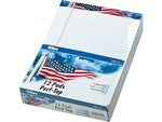 TOPS American Pride Notepads, 8.5" x 11.75", Wide, White, 50 Sheets/Pad, 12 Pads/Pack (TOP 75111)