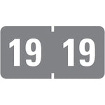 Smead Color-Coded Year Label, 2019 Label Roll, Gray, 500 per Roll (68319)