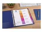 Avery Ready Index Table of Contents Paper Dividers, 1-5 Tabs, Multicolor, 6 Sets/Pack (11187)