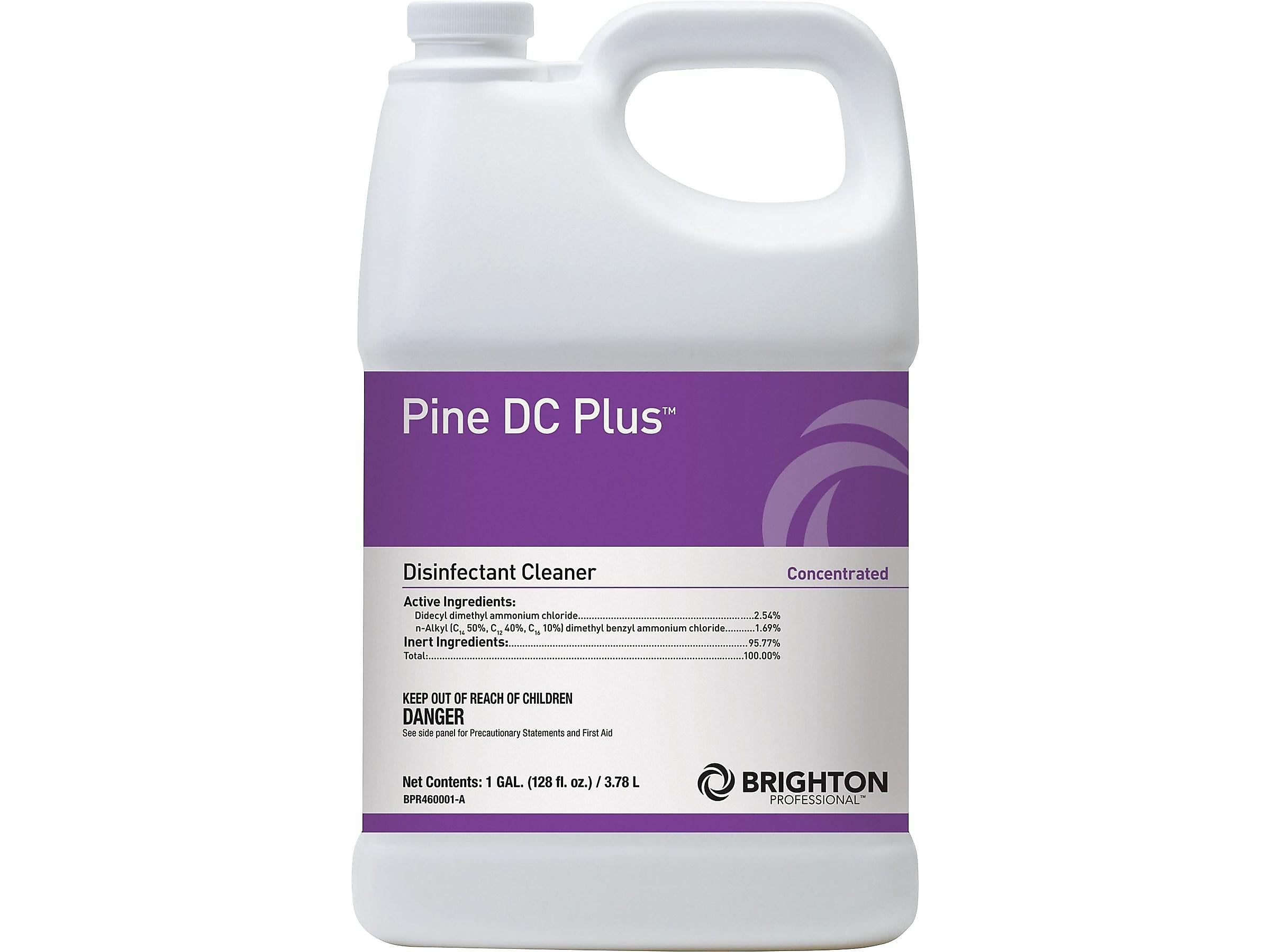 Brighton Professional™ Pine DC Plus™ Disinfectant Cleaner, Pine Scent, 1 Gallon, 4/Carton (BPR460001-ACT)