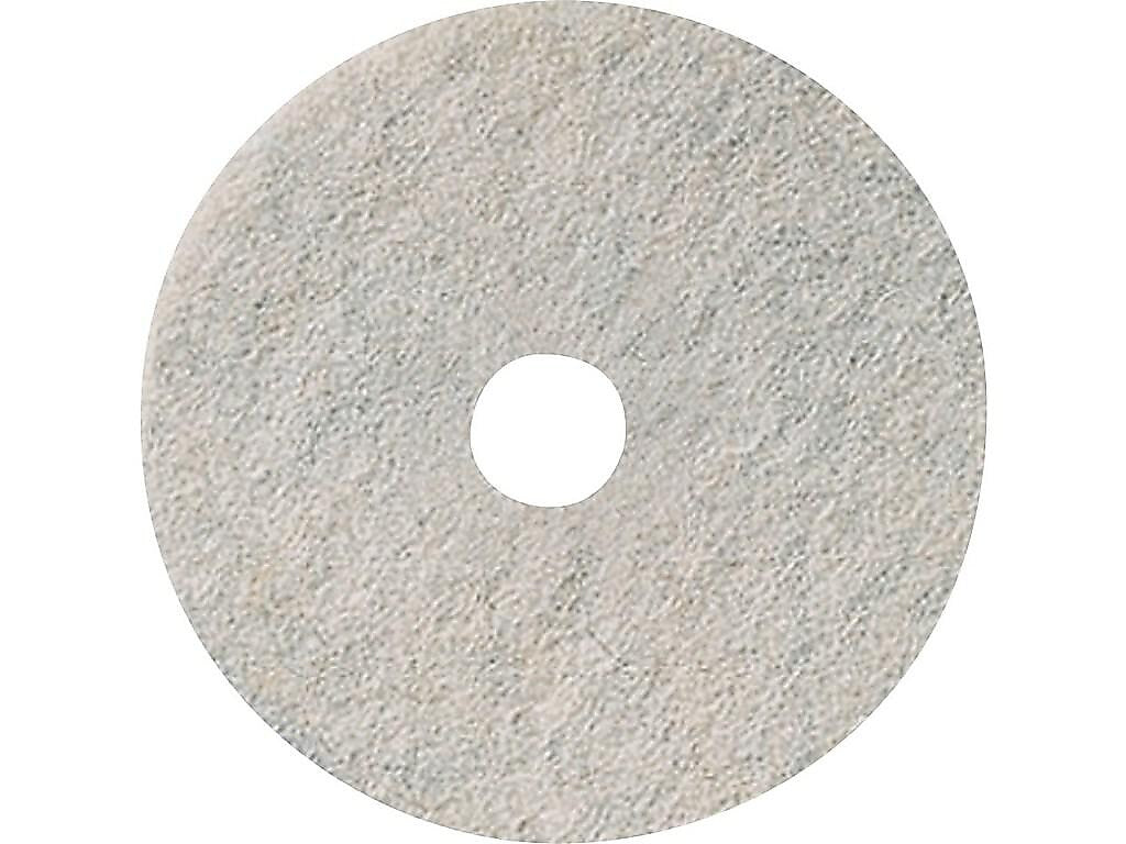3M Natural Blend 27" Burnish Floor Pad, White, 5/Carton (330027)