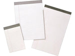 AbilityOne Blind Industries and Services of Maryland Notepad, 8.5" x 11", Wide Ruled, White, 50 Sheets/Pad, 12 Pads (NSN4471353)