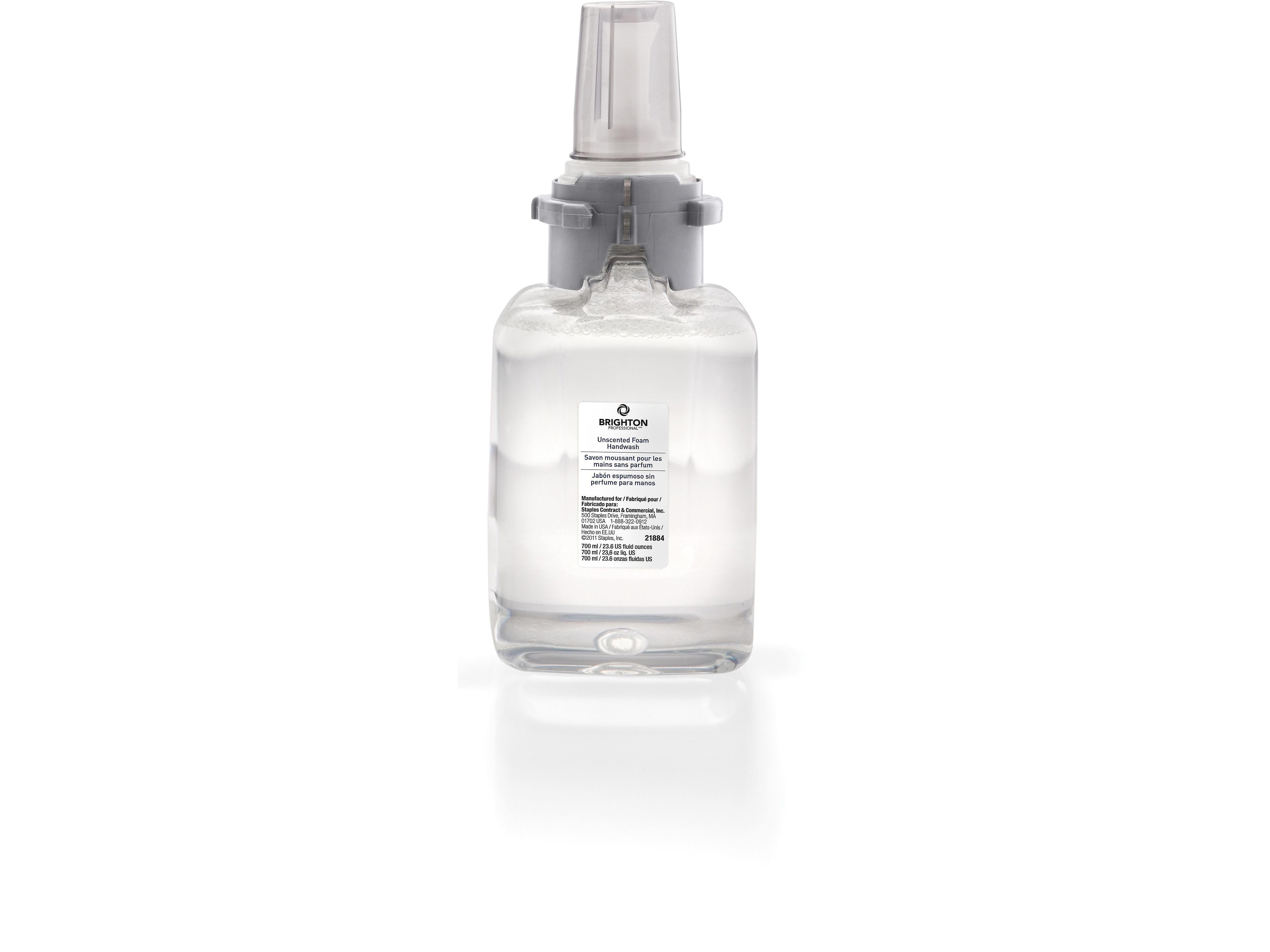Brighton Professional Foaming Hand Soap Refill for ADX 7 Dispenser, 700 ml, 4/Carton (21884)