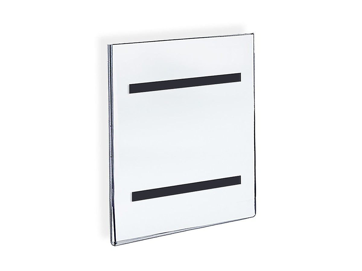 Azar Sign Holder, 8.5" x 11", Vertical, Wall Mounted, Clear, Acrylic, 10/Pack (129921)