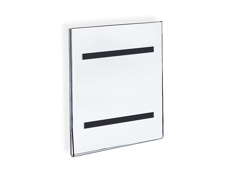 Azar Sign Holder, 8.5" x 11", Vertical, Wall Mounted, Clear, Acrylic, 10/Pack (129921)