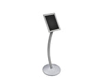 Azar Sign Holder, 14" x 42.1", Freestanding, Silver, Metal (300235-SLV)
