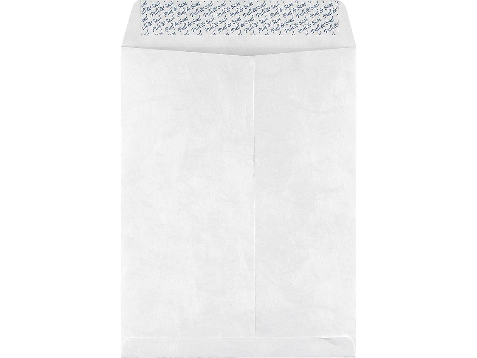 Staples Tyvek Self Seal Catalog Envelope, 9 1/2" x 12 1/2", White, 100/Box (ST19867-CC)