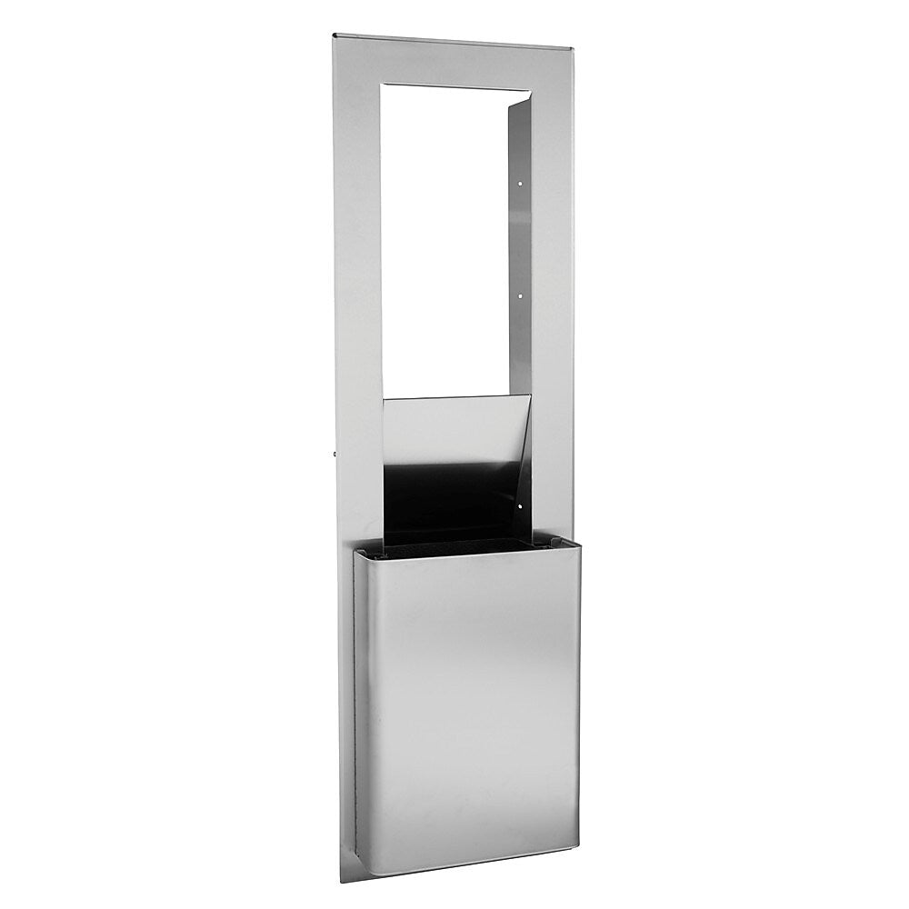 enMotion® Flex Trash Receptacle for 10.75" Wall Cavity by GP PRO, Stainless, 9.03"W x 21.75"D x 60.25"H (59753)
