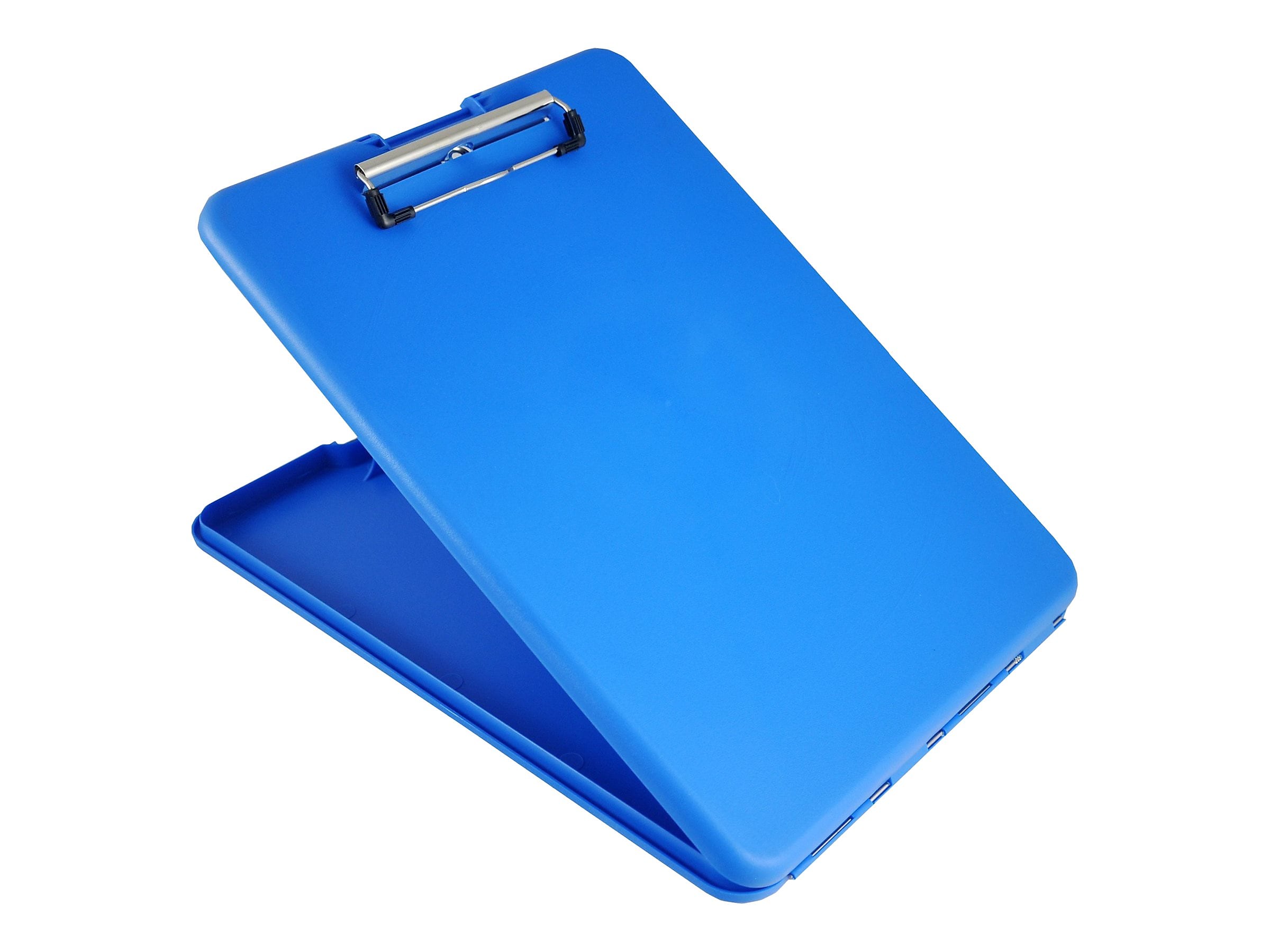 Saunders SlimMate Plastic Storage Clipboard, Letter Size, Blue (00559)