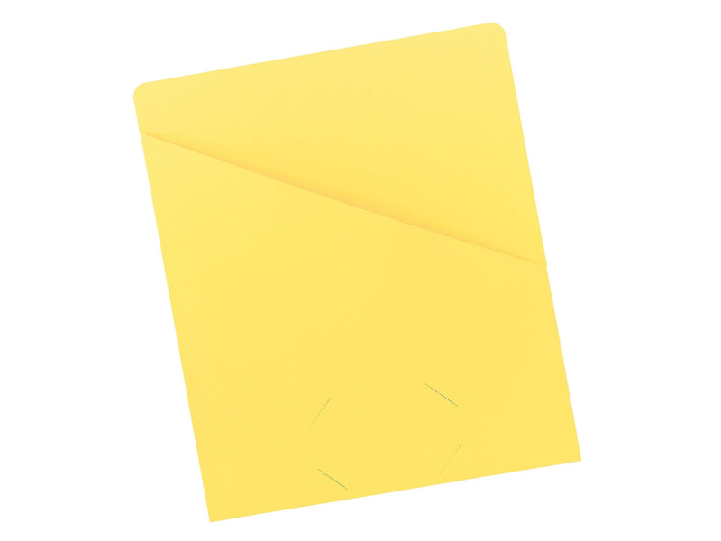 Smead Paper Stock File Jacket, Letter Size, Yellow, 25/Pack (75434)