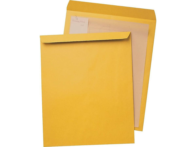 Quality Park Open End Kraft Catalog Envelopes, 12.5 x 18.5", Brown Kraft, 25/Box (QUA42353)
