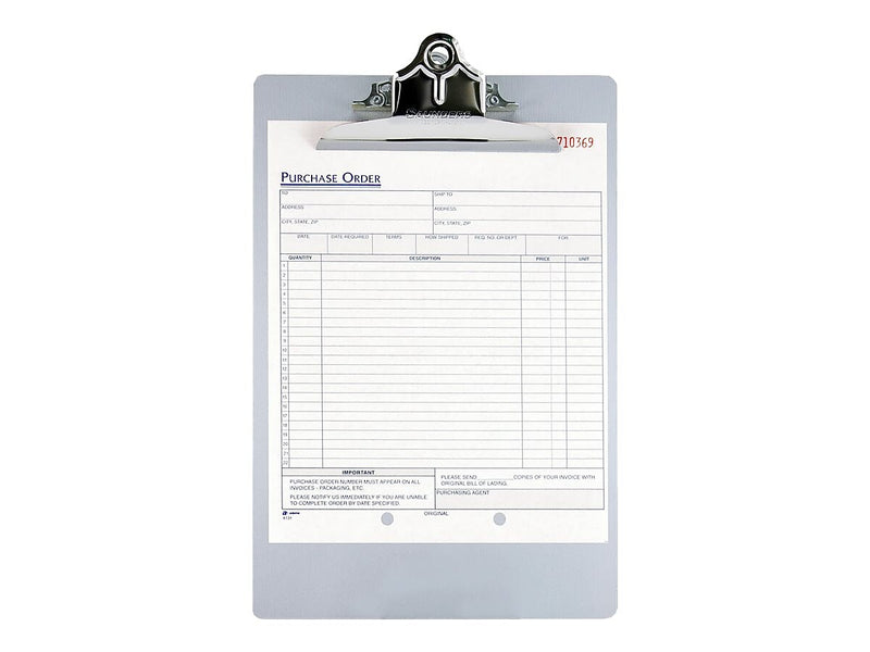 Saunders Recycled Aluminum Clipboard, Letter Size, Silver (22517)