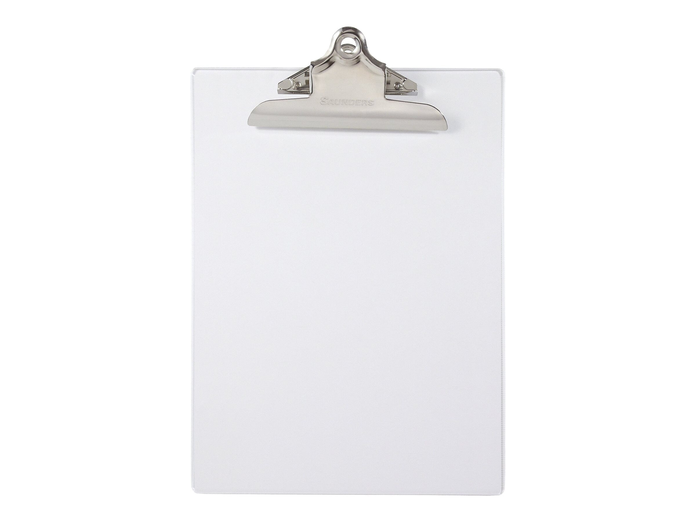 Saunders US-Works Plastic Clipboard, Clear  (21803)