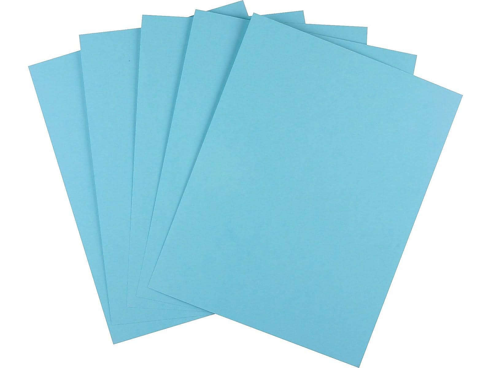 Staples Brights Multipurpose Colored Paper, 20 lbs., 8.5" x 11", Blue, 500/Ream (25202)
