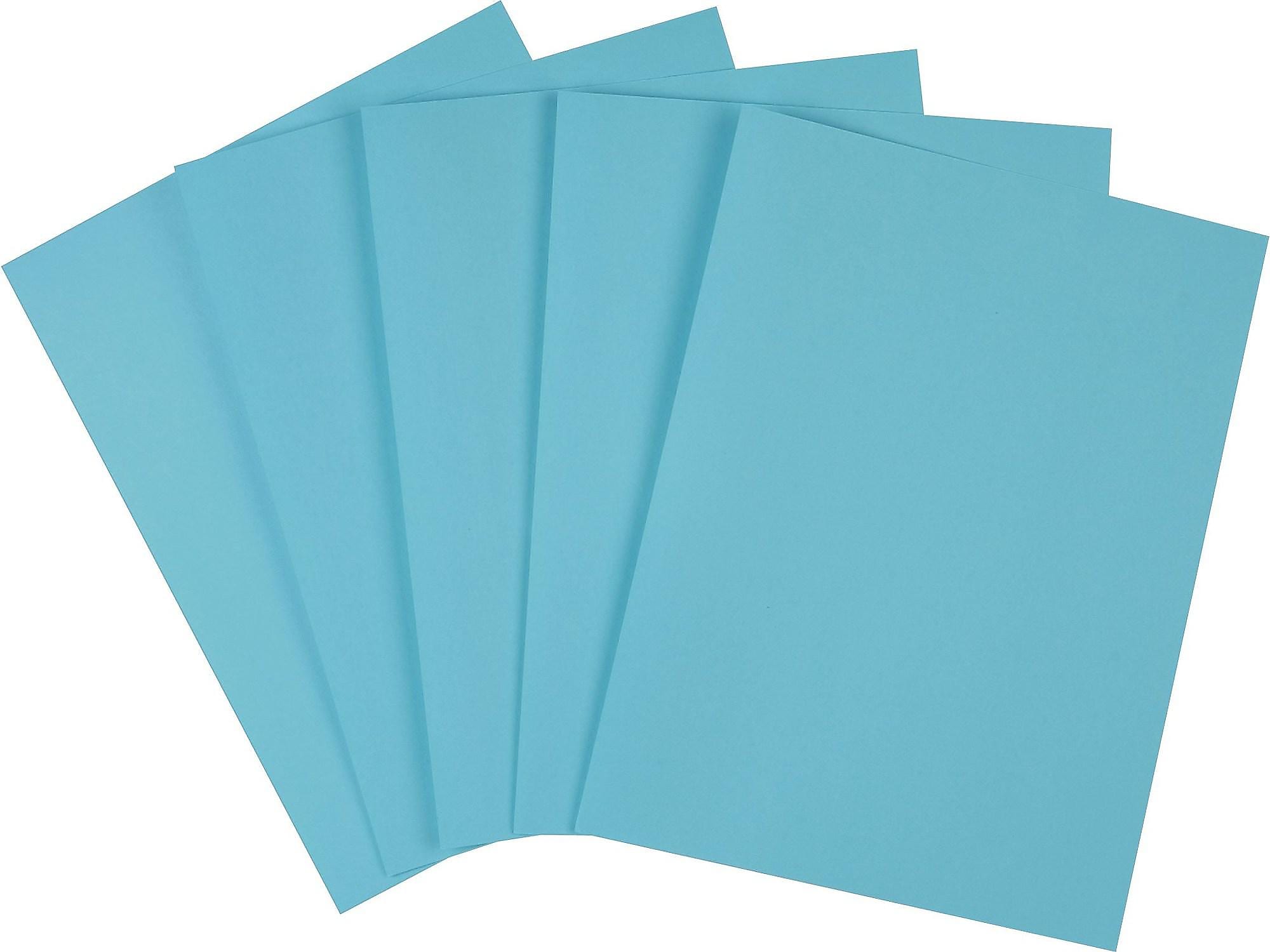 Staples Brights Multipurpose Paper, 24 lbs., 8.5" x 11", Blue, 500/Ream (20101)