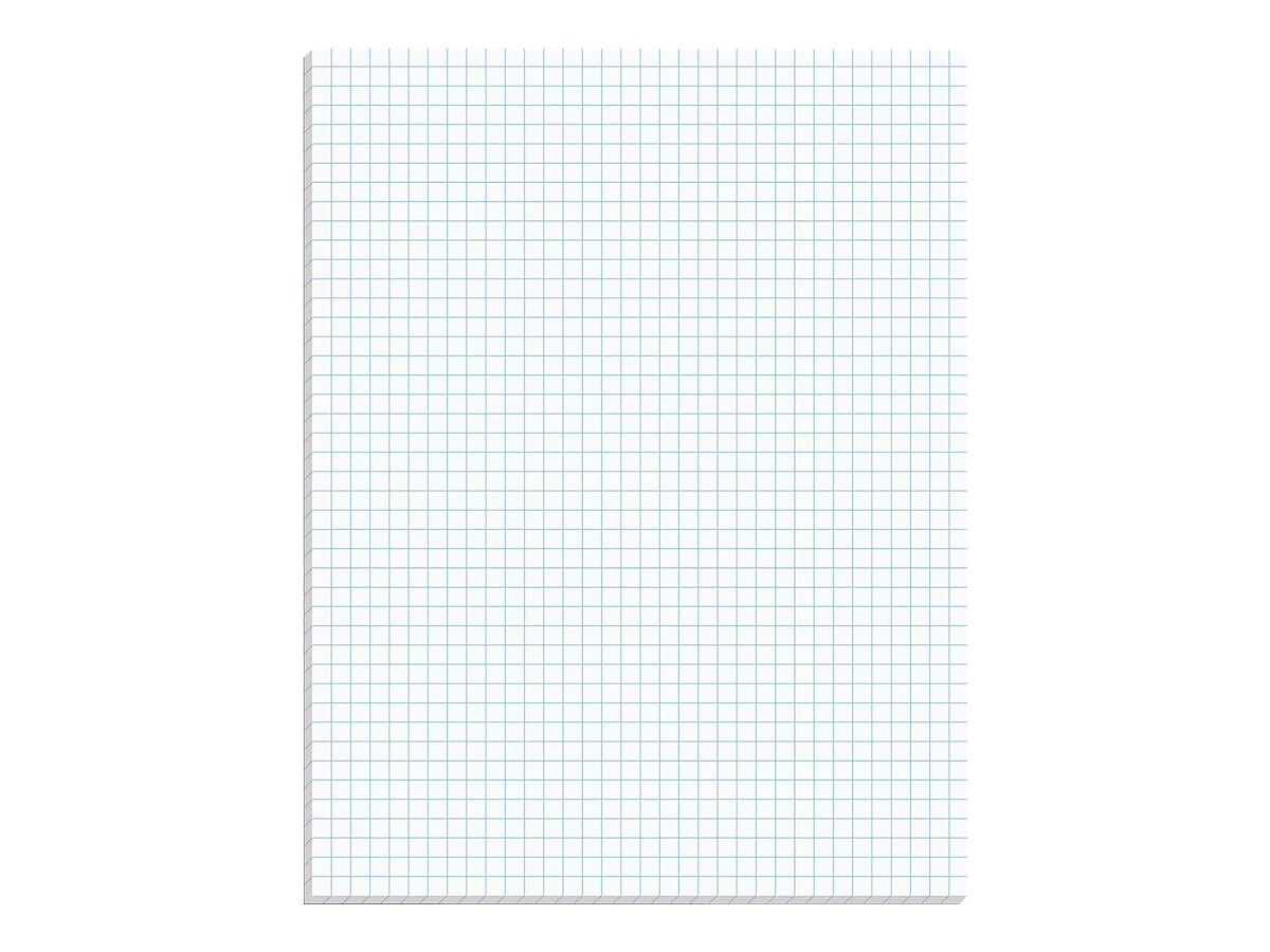Ampad Notepad, 8.5" x 11", Graph, White, 50 Sheets/Pad (TOP22-000)