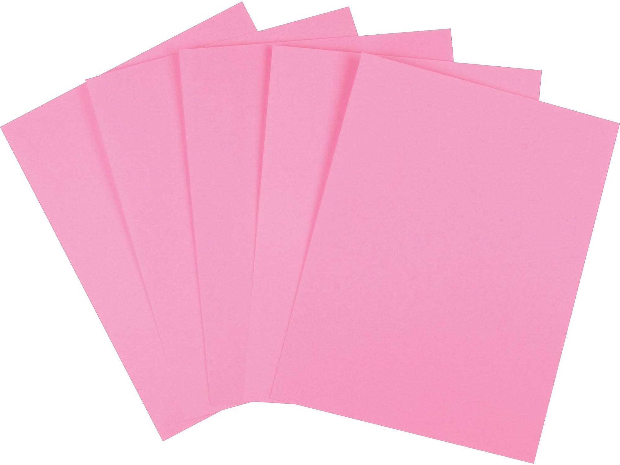 Staples Brights Multipurpose Paper, 24 lbs., 8.5" x 11", Pink, 500/Ream (20106)