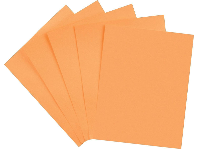 Staples Brights Multipurpose Paper, 24 lbs., 8.5" x 11", Orange, 500/Ream (20108)