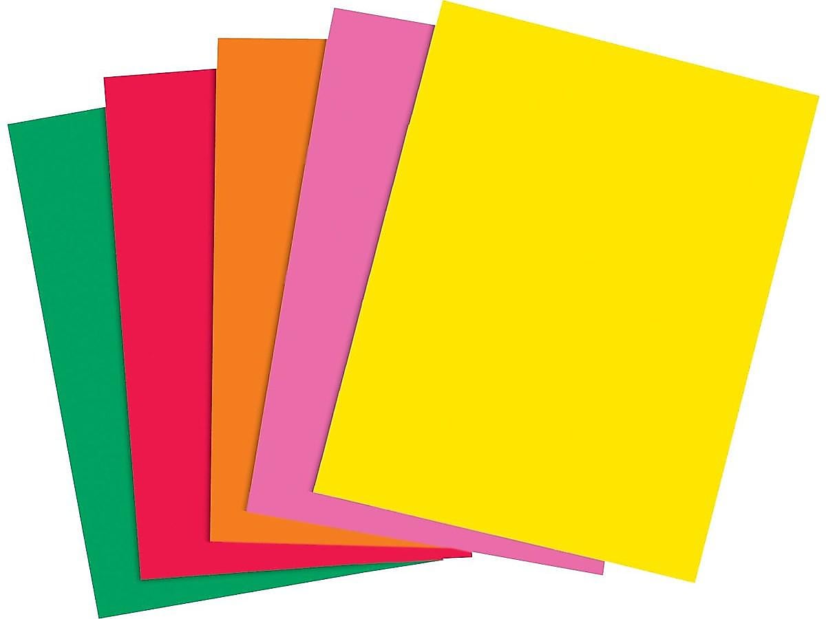 Staples Brights Multipurpose Paper, 24 lbs., 8.5" x 11", Assorted, 500/Ream (20200)