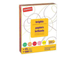 Staples Brights Multipurpose Paper, 24 lbs., 8.5" x 11", Assorted, 500/Ream (20200)