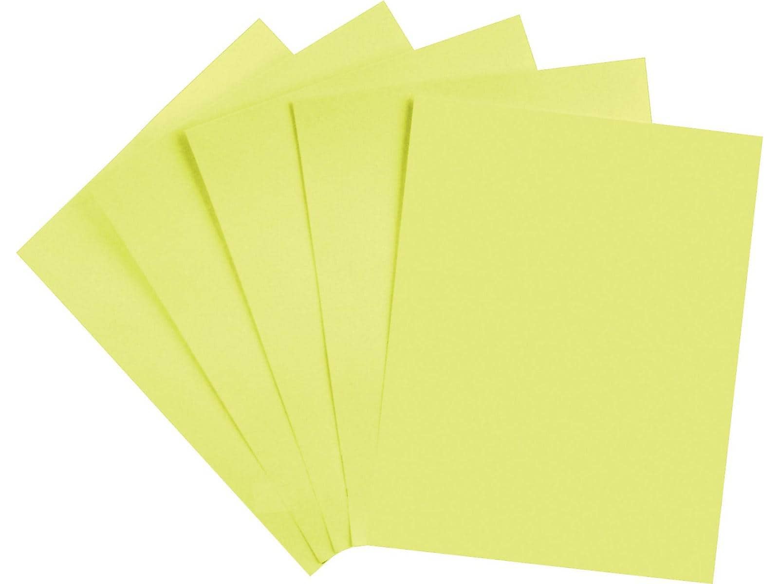 Astrobrights Cover Paper, 65 lbs, 8.5" x 11", Lift-Off Lemon, 250/Ream (22831)