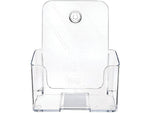 Deflecto Docuholder Brochure Holder, 7.75" x 6.5", Vertical, Wall Mounted, Clear Plastic (DEF74901)