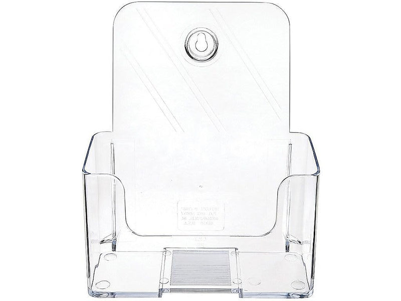 Deflecto Docuholder Brochure Holder, 7.75" x 6.5", Vertical, Wall Mounted, Clear Plastic (DEF74901)