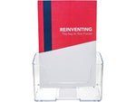 Deflecto Docuholder Brochure Holder, 7.75" x 6.5", Vertical, Wall Mounted, Clear Plastic (DEF74901)