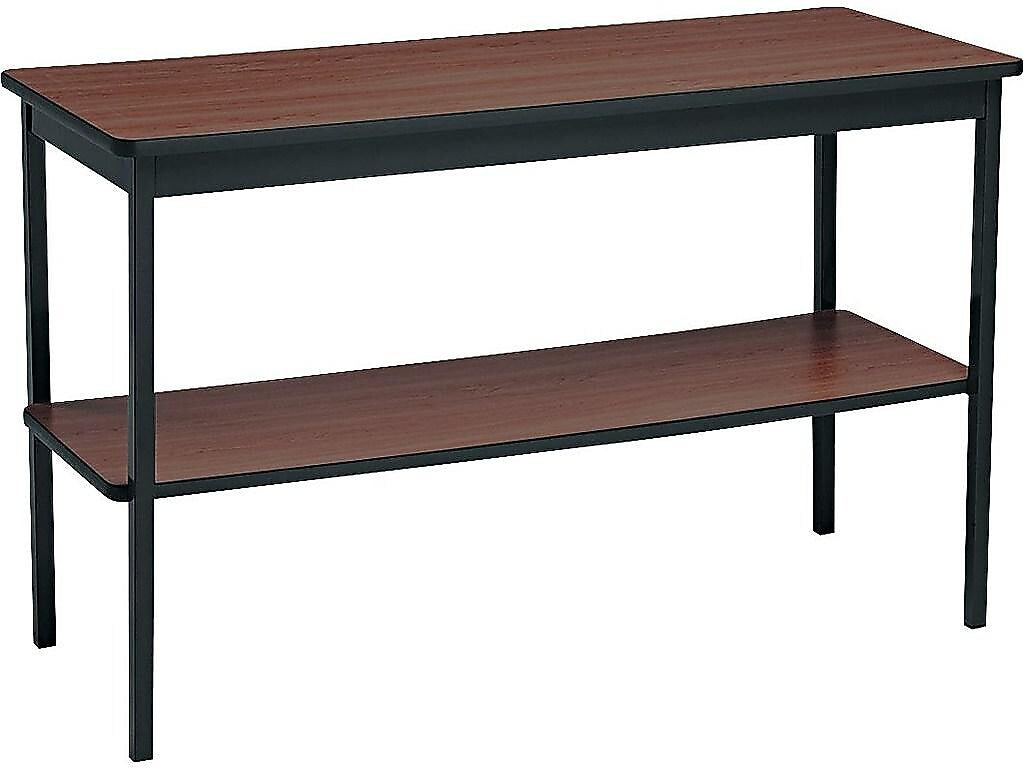 Barricks 48"W Utility Table, Walnut (UTS)