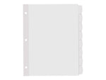 Avery Big Tab Printable Paper Dividers with Large White Labels, 8 Tabs, White, 4 Sets/Pack (14439)