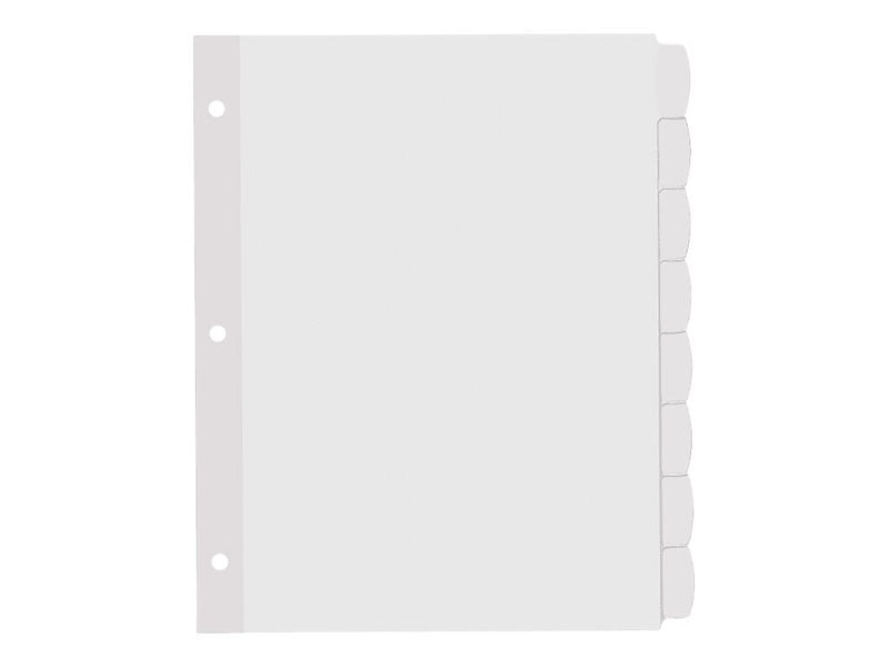 Avery Big Tab Printable Paper Dividers with Large White Labels, 8 Tabs, White, 4 Sets/Pack (14439)