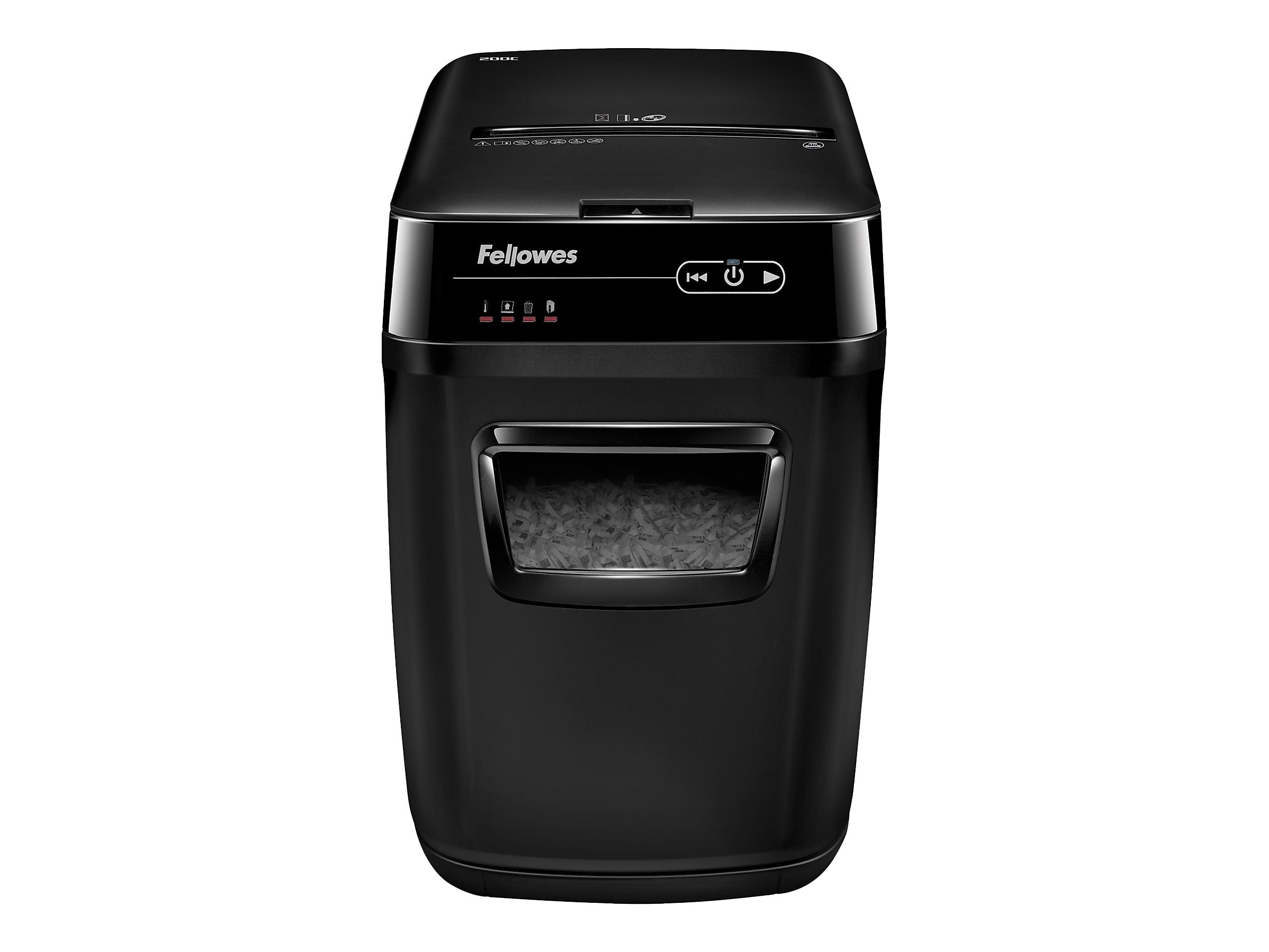 Fellowes AutoMax 200C 200-Sheet Cross-Cut Multi-Media Commercial Shredder (4653501)