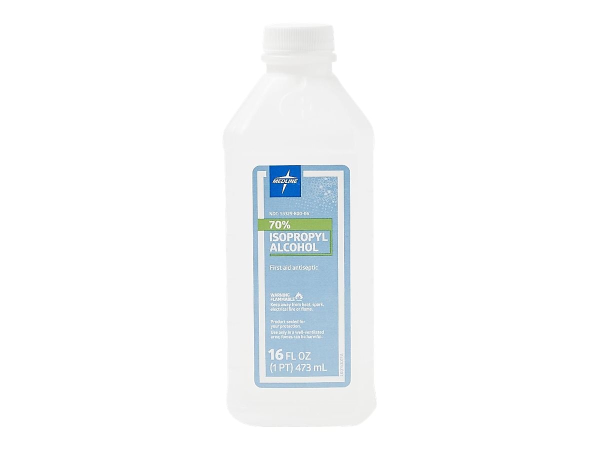 Medline 70% Isopropyl Rubbing Alcohol, 16 oz. (MDS098003ZH)