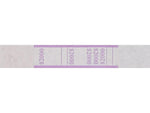 Pap-R Products Currency Strap, White with Violet Print, 1000/Pack (402000)