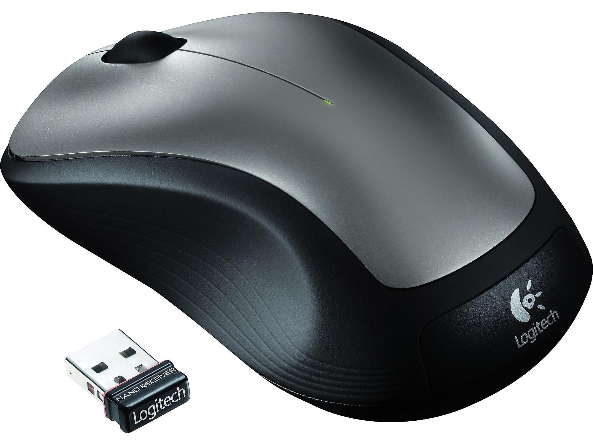 Logitech M310 Wireless Ambidextrous Optical USB Mouse, Dark Gray (910-001675)