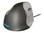 Evoluent VerticalMouse 4 Ergonomic Vertical Laser USB Mouse, Gray (KOV-VM4R)