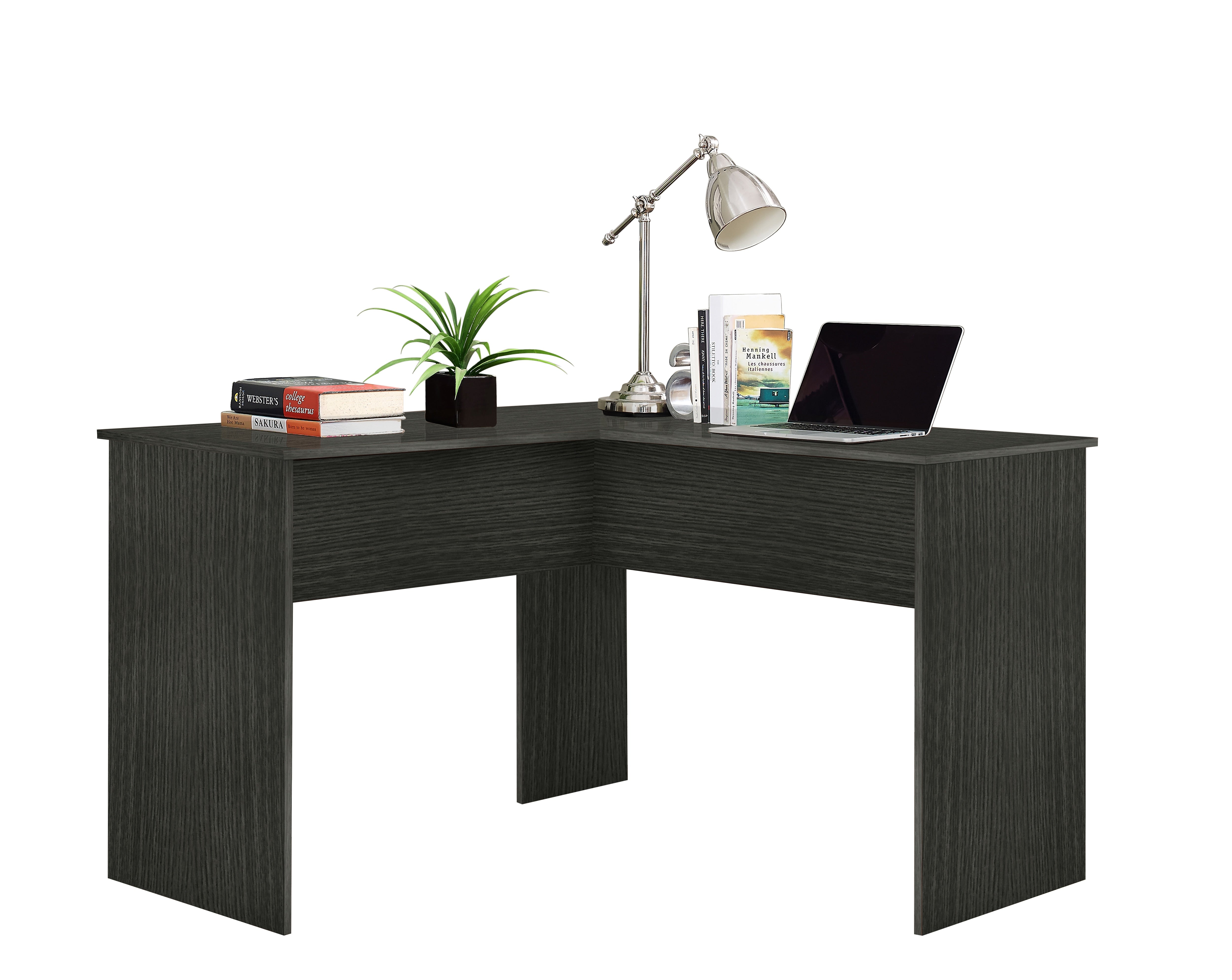 Easy 2 Go 48"W Corner Computer Desk, Gray (WE-OF-0152G)