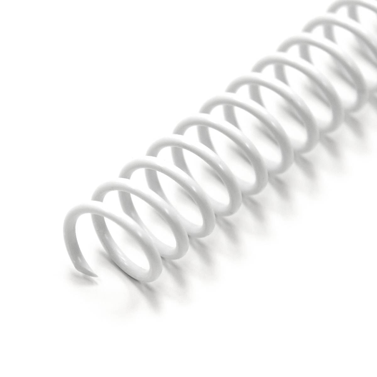 Spiral Binding Wire-O 1/2" Plastic Coil Binding Spine, White, 100/Pack (334112WHIT)