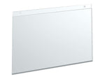 Azar Sign Holder, 17" x 11.75", Horizontal, Wall Mounted, Clear, Acrylic, 10/Pack (162709)