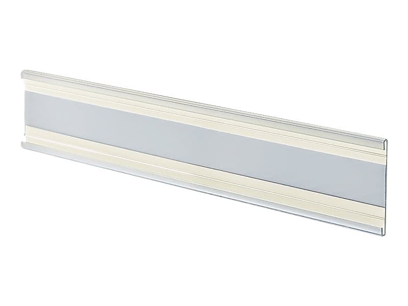 Azar Nameplate Holder, 8.5" x 2", Horizontal, Desktop/Wall, Clear, Plastic, 10/Pack (199608)