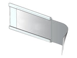 Azar Nameplate Holder, 8.5" x 2", Horizontal, Desktop/Wall, Clear, Plastic, 10/Pack (199608)