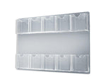 Azar Brochure Holder, 23.75" x 15.75", Vertical, Wall Mounted, Clear, Acrylic, 2/Pack (252069)