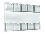 Azar Brochure Holder, 23.75" x 15.75", Vertical, Wall Mounted, Clear, Acrylic, 2/Pack (252069)