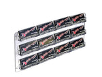 Azar Card Holder, 17.25" x 8.5", Horizontal, Wall Mounted, Clear, Acrylic, 2/Pack (252223)