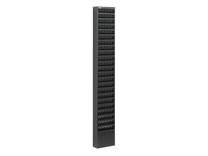 Safco Magazine Holder, 65.5" x 10", Black Steel (4322 BL)