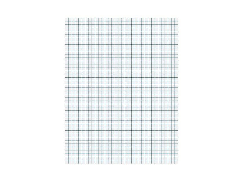 Ampad Notepad, 8.5" x 11", Quad Ruled, White, 50 Sheets/Pad (TOP22-030C)